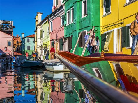 Burano Island in Venetian Lagoon, Lace and Colours