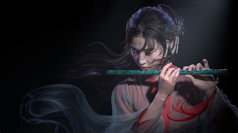 Girl And Flute Wallpapers - Wallpaper Cave