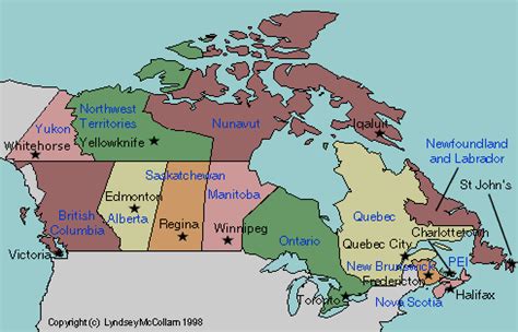 map of Canada with provincial capitals labeled | Teaching: EAL | Pinterest | Geography ...