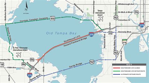 SB lanes of Howard Franklin Bridge temporarily closing for construction | WFLA