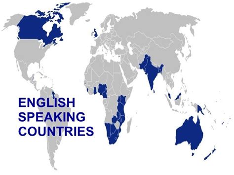 25+ Baru The English Speaking Countries