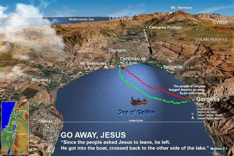 Bethsaida Map Sea Of Galilee