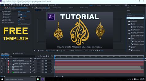 Twisted logo animation Adobe After Effects Template - MTC TUTORIALS
