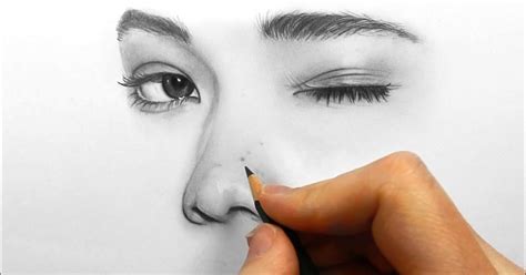 Drawing, shading and blending a portrait with pencil - Pintando.org