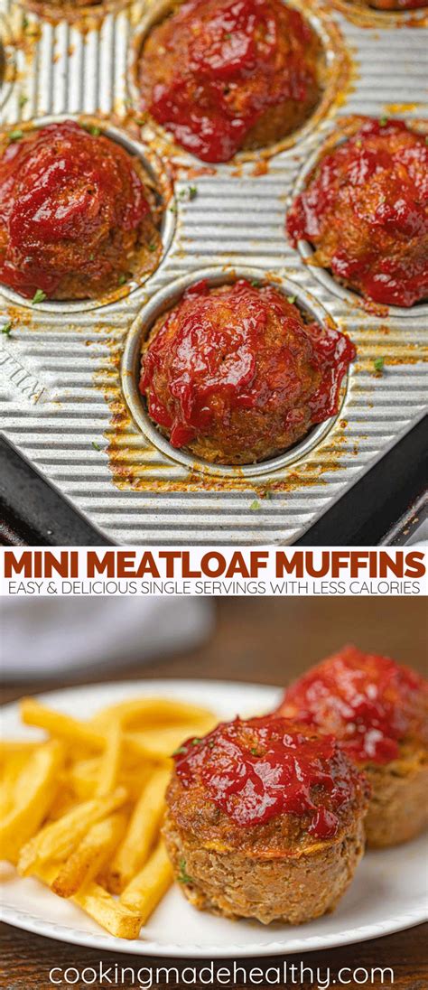 Mini Meatloaf Muffins (Healthier! Kid Friendly!) - Cooking Made Healthy