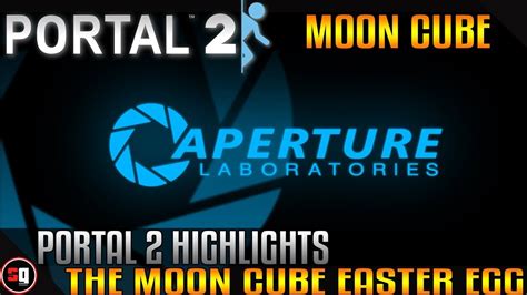 Portal 2 - Moon Cube Easter Egg - YouTube