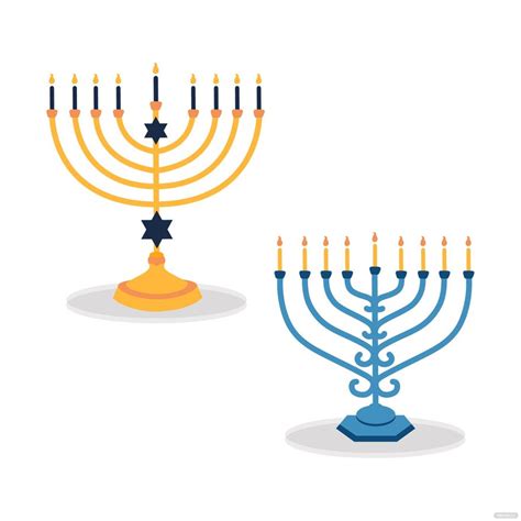 Free Cartoon Menorah Vector - Download in Illustrator, EPS, SVG, JPG, PNG | Template.net