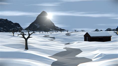 Low Poly Snow Landscape - Finished Projects - Blender Artists Community