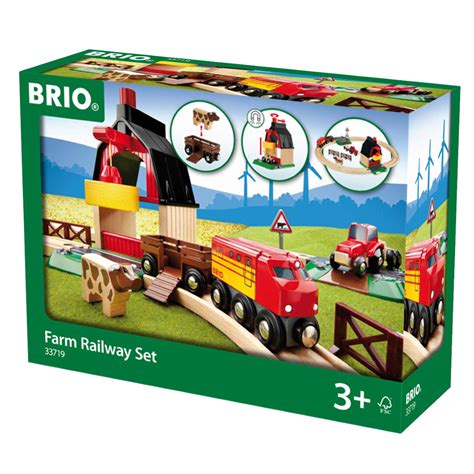 Brio Wooden Train Set Farm Railway 20 Piece | Toy Brands A-K | Casey's Toys