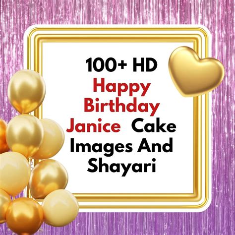 100+ HD Happy Birthday Janice Cake Images And Shayari - SESO OPEN