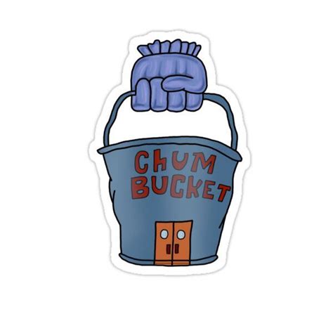 Chum Bucket Sticker by FoliumDesigns | Bubble stickers, Vinyl decal ...