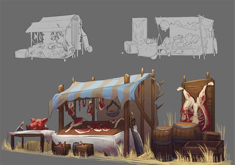 ArtStation - Medieval Meat Shop