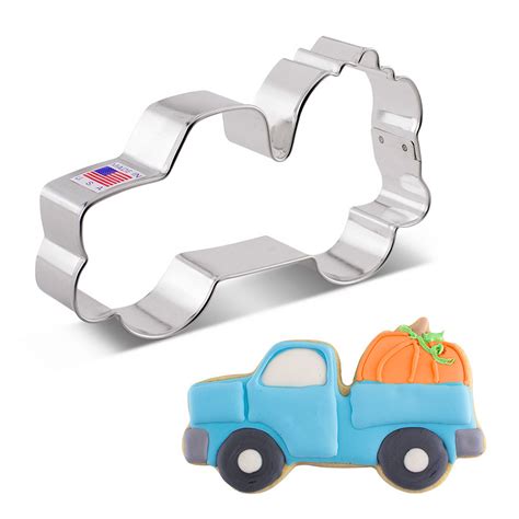 Truck With Pumpkin Cookie Cutter | Cookie Decorating Supplies