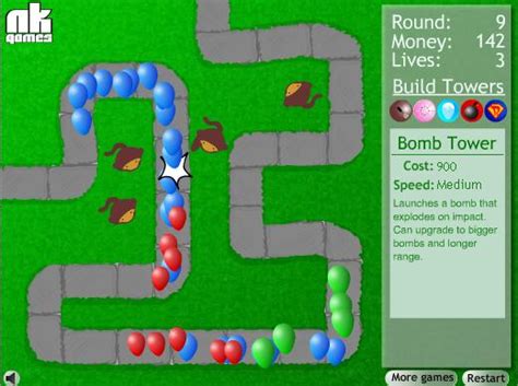 Online Games: Bloons Tower Defense