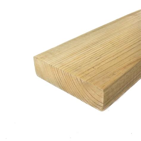 Lumber Pitch Pine #1 S4S Treated 2x6x12 1 Length | M&C Home Depot