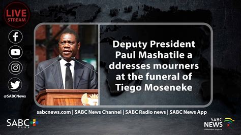 VIDEO | Paul Mashatile to addresses mourners at Tiego Moseneke's ...