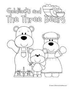 The Three Bears Coloring Pages