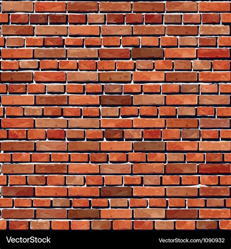 Red brick wall seamless background Royalty Free Vector Image