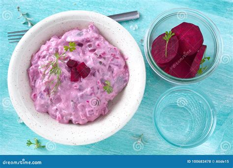 Hering salad stock photo. Image of salad, appetizer - 100683478