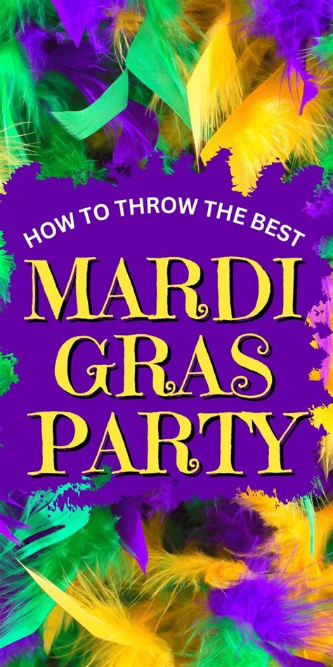 How to host a party for Mardi Gras and AWESOME Mardi Gras theme ideas ...