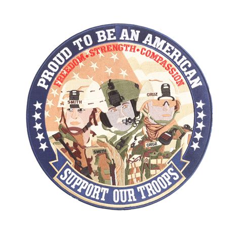 Hero's Pride Support Our Troops Patch