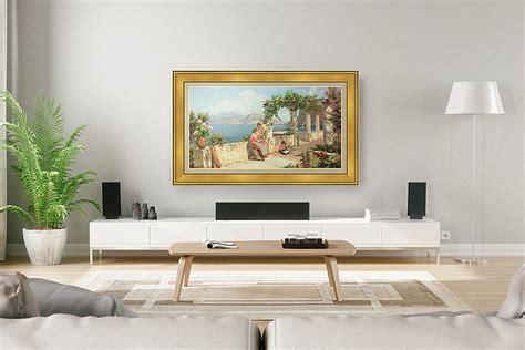 Deco TV Frames Premiere Bezel for Samsung the Frame TV 55" Antique Gold FRM-SF-D5179-55-2021 ...