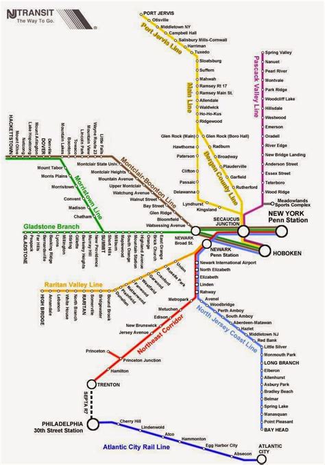 Maps of Newark New Jersey Train Lines - Free Printable Maps