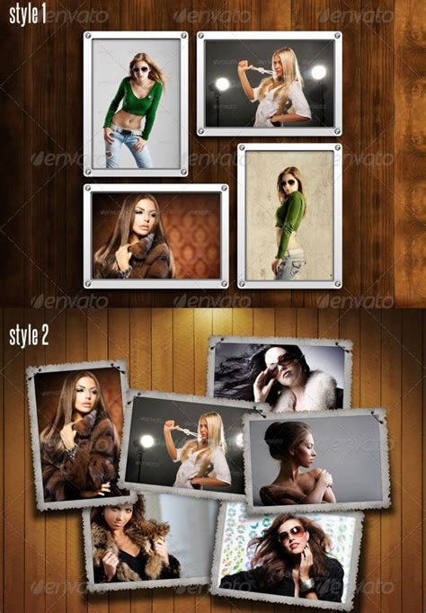 Photo Frames Pack 10 Photoshop Collage Template, Frame Template, Cover ...