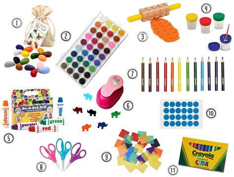 Our favorite art supplies for toddlers from age 1 to 3-years-old ...