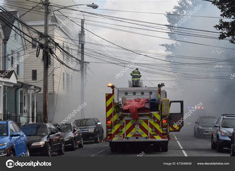 Two Alarm Fire Newark New Jersey August 2023 Newark New – Stock ...