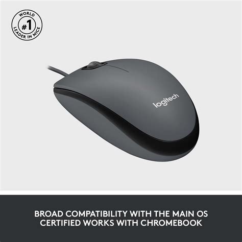 Customer Reviews: Logitech M100 Wired Optical Ambidextrous PC Mouse ...