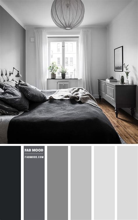 Black and shades of grey bedroom color scheme | Grey bedroom colors, Grey colour scheme bedroom ...