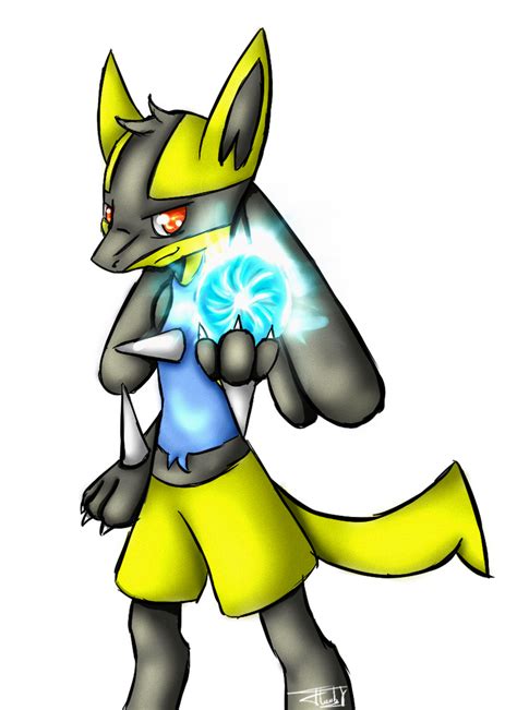 Shiny Lucario by ThunderWub on DeviantArt