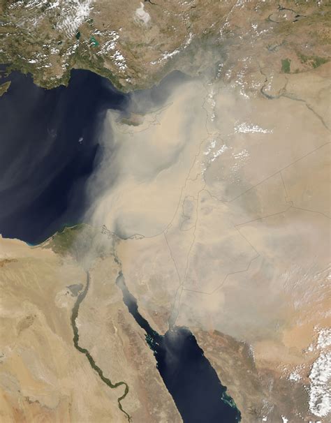 Climate change: Conflict did not cause Middle East dust storm