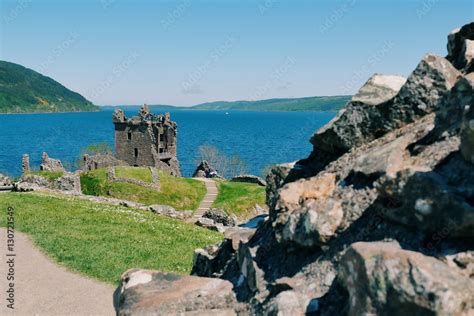 Castle at Loch Ness Stock Photo | Adobe Stock