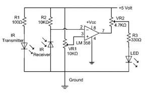 IR Sensor : Circuit Diagram, Types Working with Applications