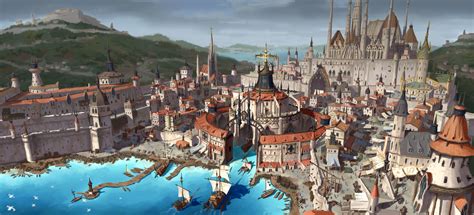 ArtStation - Medieval port city level design