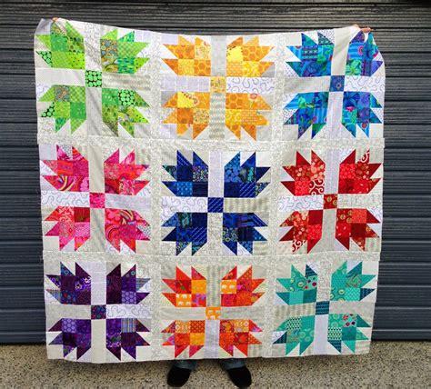 Wendy's Quilts and More: Scrappy Bear Paw Quilt