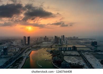 Aerial View Bahrain Skyline Modern Buildings Stock Photo 1260766408 | Shutterstock