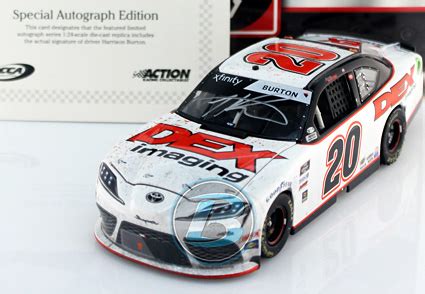 2020 Harrison Burton #20 DEX - Auto Club 1st Win / Raced NASCAR 1/24 Diecast - Autographed