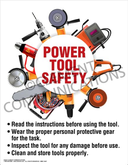 Power Tool Safety Poster