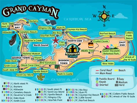 Find the best Things to do in Grand Cayman - Map of Grand Cayman | Grand cayman, Georgetown ...