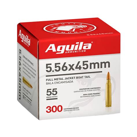 AGUILA AMMO 5.56 NATO 55g FMJ 300/bx 4/cs - Graf & Sons