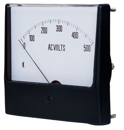 GRAINGER APPROVED Analog Panel Meter, AC Voltage, 0-500 AC V - 12G410 ...