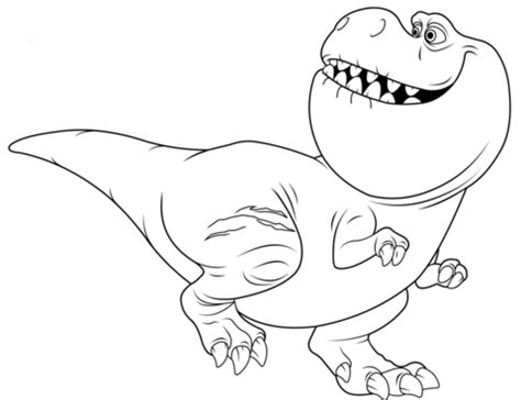 Nash from The Good Dinosaur coloring page | Free Printable Coloring Pages