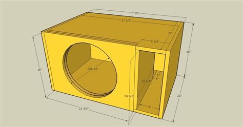 subwoofer box design for 12 inch | Subwoofer box, Subwoofer box design, Box design