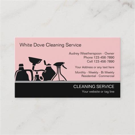 Modern Cleaning Business Cards | Zazzle.com