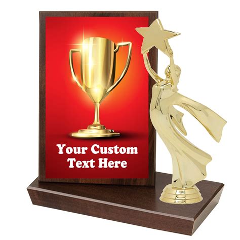 "Custom Plaque and trophy. Great award for any event, contest, pageant ...