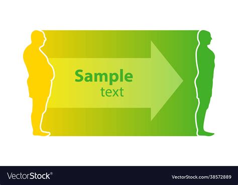 Weight loss concept before and after diet Vector Image