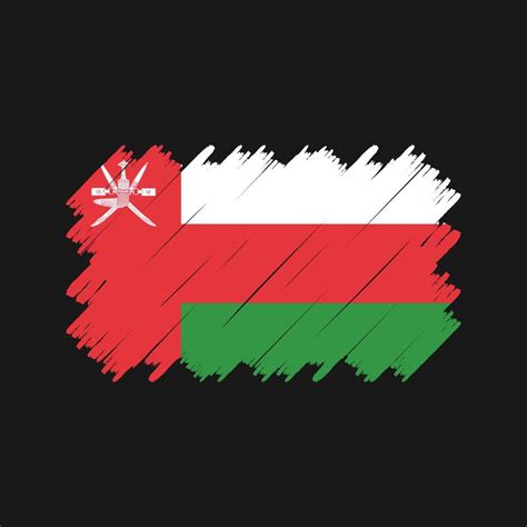 Oman Flag Brush Vector. National Flag 10957113 Vector Art at Vecteezy